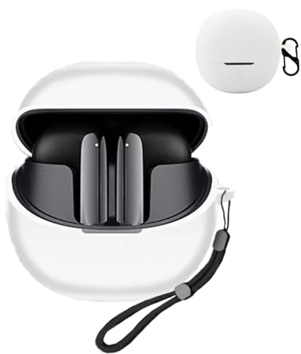 For QCY MeloBuds Pro �P�[�X �J�o�[�yHNWEIWEI�z �֗� �J���r�i�t ���s �y�� �L�Y�h�~ �h�o �h�k �y�ʏ��^ �����[�d�\ QCY MeloBuds Pro �p �P�[�X�i�z���C�g�j