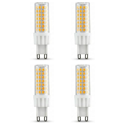 Area illumina Lampadine LED G9 7W – Bipack 4 Pezzi – 3000K Calda, 4000K Naturale o 6000K Fredda – Fino a 700lm – CRI 84 – Lunga Durata 15.000 Ore – 220–240V (3000K Luce Calda)
