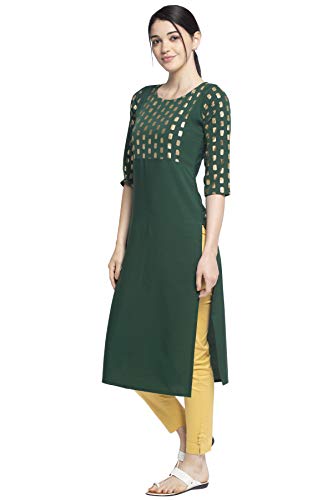 Image of ALC Creation Women's Crepe Printed Straight Kurti