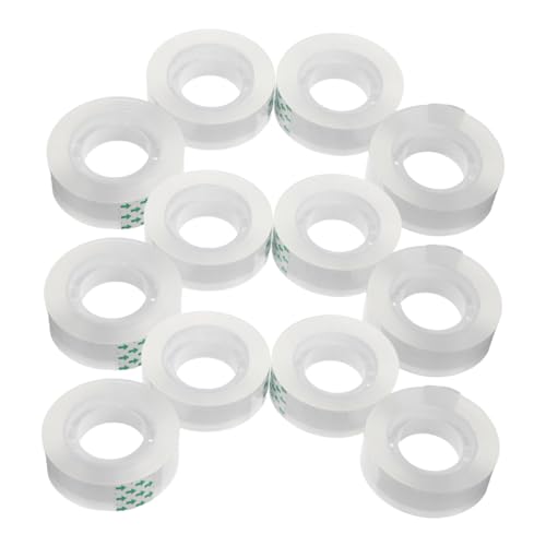 Ruban adhésif transparent pour distributeur 18mm TEHAUX, rouleau adhésif école et bureau