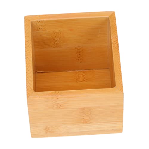 Healifty 1Pc Wooden Tea Bag Storage Box Multi Function Organizer for Tea Sugar Items Hotel Supplies Home Decor Material for Long Term Use