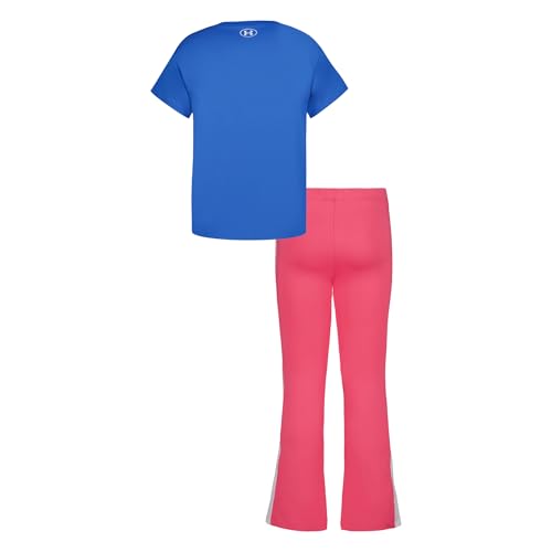 Image of Under Armour Girl's 2-piece Short Sleeve Tee and Leggings Set, Soft & Comfortable