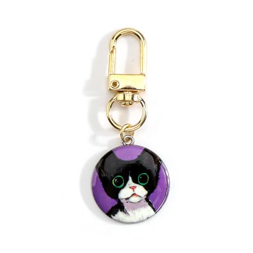 SHTALHST Cat Keychain Devon Rex Keychain Cute Bag Charm Cat