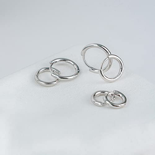 The Good Store Huggie Earrings for Women | 14K Gold Plated Earrings with Silver Sterling Base | Nickel-Free, Lead-Free & Hypoallergenic Earrings | Hoops Earrings for Stylish Stacking | Gifts for Her