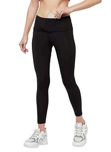 Image of TRUEREVO Sports Leggings for Women-Stretch Dryfit High Waist 7 /8th Gymwear Pants with Back Zipper Pocket-Quick Dry Activewear-Training Tights- for Yoga, Sports, Gym, Workout and Running