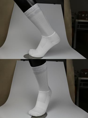 Aero Socks Cycling Men Women Mesh Fabric Breathable Sweat-Absorbing Silicone Non-Slip Cycling Aero Socks one size2