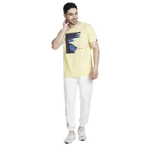 Image of Spykar Men's Mid Rise Fitted Track Pants