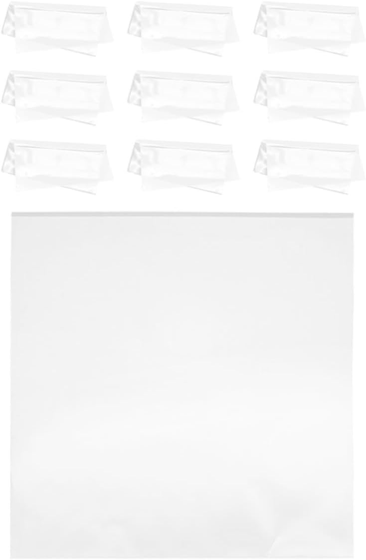 Vinyl Record Storage Bag Protective Outer Sleeve 12pcs for Albums | Plastic, Snug Fit and Easy Access, Designed for Vinyl Records and Album Covers