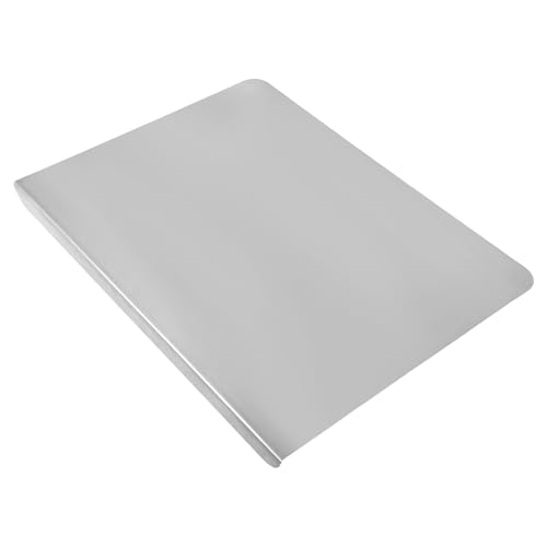 Tabla de cortar de acero inoxidable para cocina, 40x30x2 cm, base antideslizante, superficie multipropósito para verduras, frutas, pan, masa y preparación