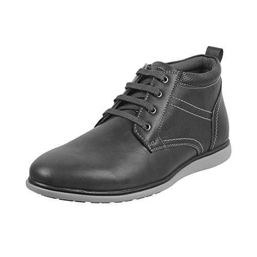 Image of Mochi Men's Chelsea Leather Stylish High Top Boots