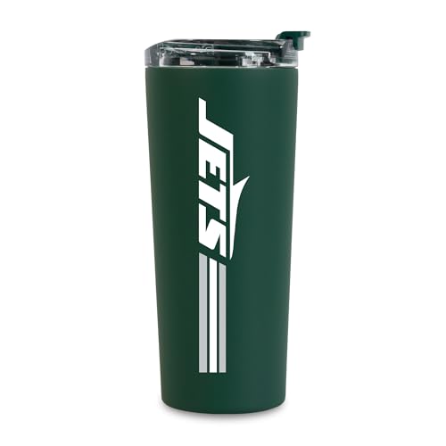Image of Rico Industries NFL Football 24oz Stainless Steel Tumbler with Lid and Dual Functioning Lid