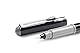 Pentel GFKPN Pocket Brush Pinselstift, Pigmenttinte für Kalligraphie, Skizzieren, Zeichnungen, Grau + 4 Patronen