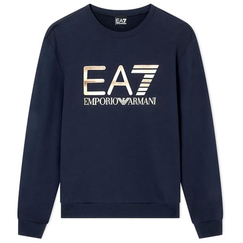EA7 Para Hombre. 7M001191_AF17787 Sudadera Big Logo (S), Azul, Casual, AlgodóN - 4