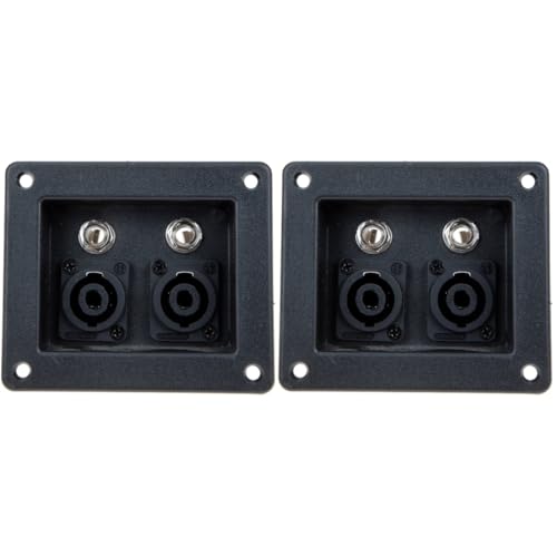 Gatuida 2 Piezas Tablero De Cableado Del Altavoz Terminal De Conectores De Altavoz Tablero De Terminales De Cable De Altavoz Altavoces Componentes Orador Black