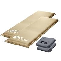 Amazon | FIELDOOR 車中泊マット 10cm厚 2個 ＆ マットシーツ 2個 自動
