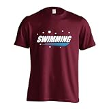 [アートワークスコウベ] 水泳 競泳 Tシャツ 半袖 練習着 ドライ SWIMMING バブルロゴ ユニセックス L バーガンディ
