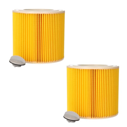 Finest-Filters 2 Pack Compatible Cartridge Filters for Kärcher WD3 Wet Dry Vacuum Cleaner | Reusable High Capacity Dust & Debris Filter Replacement for WD 3 | Easy Fit