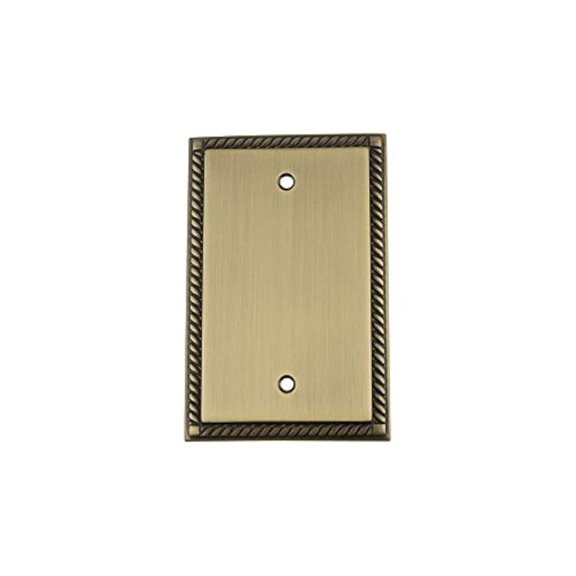 Antique Brass Rope Switch Plate with Blank Cover