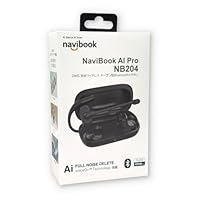 【SALE】NaviBook AI Pro NB204 Black 楽天市場】AIイヤホン ノイズキャンセリング NaviBook AI Pro