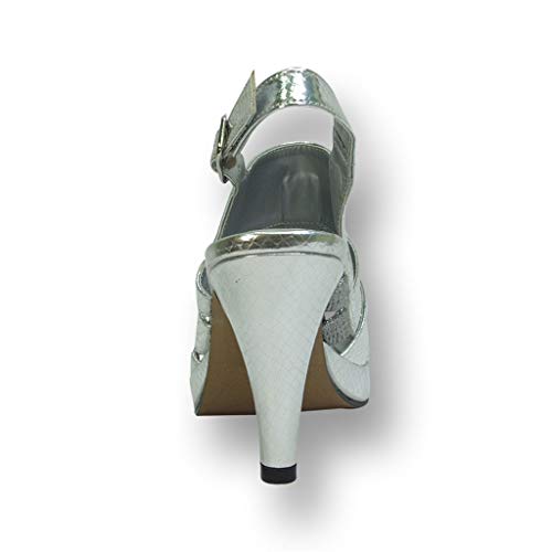 Floral Jules Women's Wide Width High Heel Platform Dress Slingback Shoes4