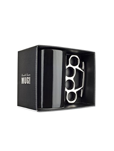 Taza Thabto Knuckle Duster Negra y Plateada miniatura 3