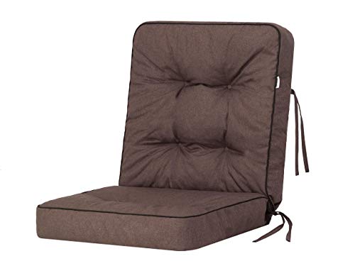 Bjird Coussins pour Bancs de Jardin - Coussins Assise & Dossier Souples - Chaise Longue, Banc de Jardin, Balancelle, Sol - Imperméables, Motif Matelassé,...