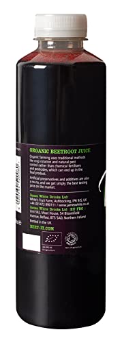 BEET IT Organic Beet Juice, Non GMO 100% Natural Beet Juice Organic - Gluten Free, No Added Sugar, Not from Concentrate (25.4 Fl Oz X 6 Pack)