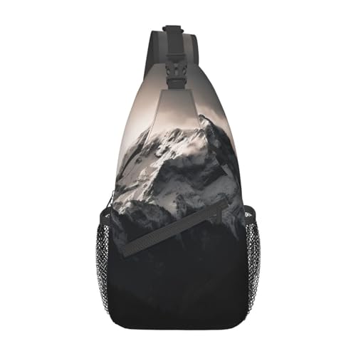 Sac de poitrine en diagonale décontractée blanc et noir pour voyage