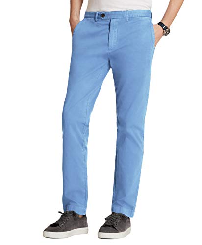 Brooks Brothers(ブルックス ブラザーズ) 【オンライン限定アウトレット】 Red Fleece ストレッチコットン ガーメントダイ スリムフィット チノパンツ 100074014 ブルー 30インチ