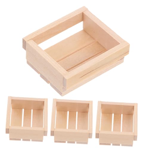 HEALSOPTHY 4 Piezas Cajas de Almacenamiento y Decorativas para Manualidades y Muebles Miniatura