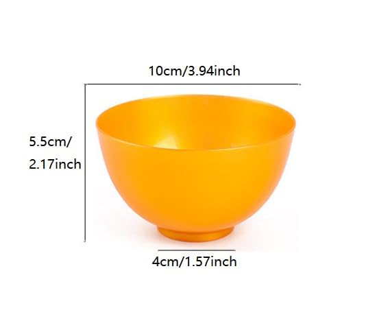 10 tazones de mezcla para mascarillas faciales de silicona miniatura 6