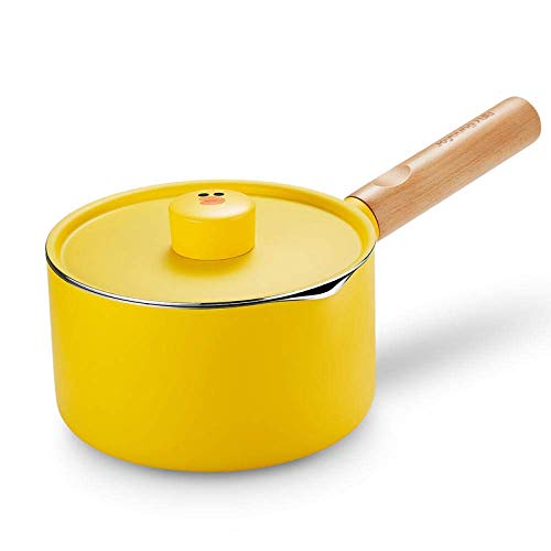 Milchpfanne mit gegossener Lippenbürste Geeignet für alle Herdplatten, einschließlich Induktionsspülmaschinenfest zum Erhitzen kleinerer