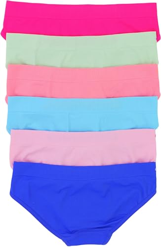 ToBeInStyle Girls’ Pack of 6 Adorable Microfiber Stretch Classic Bikini Panty Underwear2