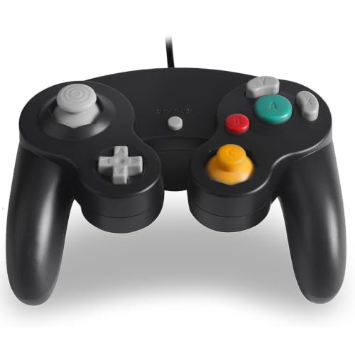 Image of Reiso Gamecube Controller, 2 Pack NGC Classic Wired Controller for Wii Game cube Console (Black and Black)