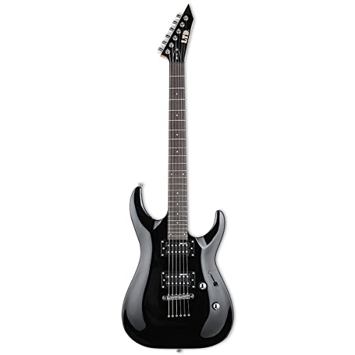 ESP LTD MH-10 KIT BLK Guitare électrique noire + câble jack Keepdrum - Les Beatles, Paul McCartney, John Lennon, RIngo Starr, George Harrison ESP LTD MH-10 KIT BLK Guitare électrique noire + câble jack Keepdrum – Image 3