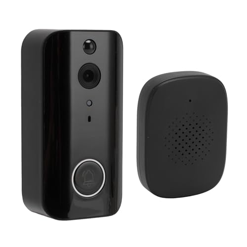 Videocitofono Wireless 1080P, Videocitofono WIFI 2.4G 5G con Audio Bidirezionale, Rilevamento Movimento PIR, Visione Notturna, Avvisi Istantanei, Campanello di Sicurezza Visiva