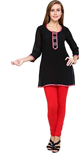 black kurti with leggings