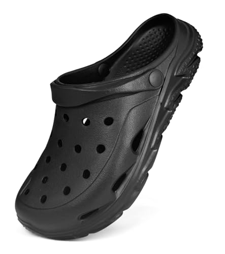 Mens Womens Garden Clogs Shoes with Arch Support, Unisex Adult Classic Slip On Slides Sandals Outdoor Beach Pool Slipper