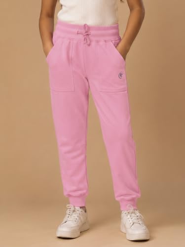 Image of KiddoPanti Boys Solid Fleece Track Pants | Cotton Poly Fleece Fabric | Ankle Length Bottom Rib | 2 Front Patch Pocket | Elastic Waist & Drawcord | Jogger Track Pants for Boys