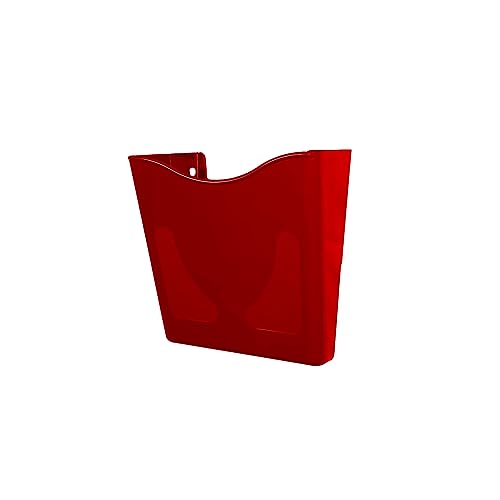 Deflecto Red Portrait A4 Wall Mounted Document Holder - A4 S