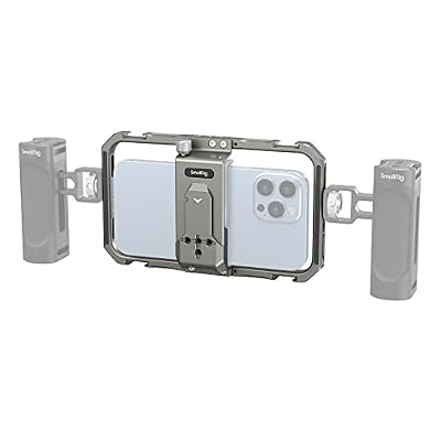 SmallRig Smartphone Video Rig for iPhone 13 12 11 Pro Max with Cold Shoe Mount, Video Phone Rig for Filmmaking Videography Vlogging-3563