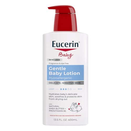 Eucerin Baby Body Lotion, Hypoallergenic and Fragrance Free Baby Lotion