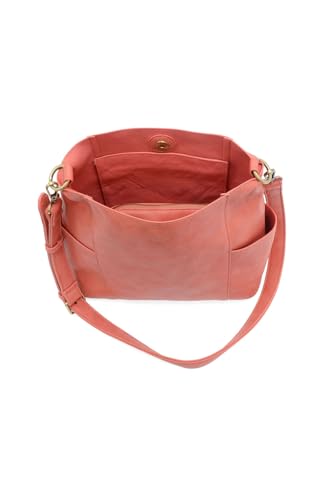 Image of Joy Susan Side-Pocket Bucket Bag: Kayleigh Crossbody