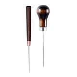 ORFOFE 2 Stück Teiliges Lederhandwerk ahle mit Holzgriff Langlebige...