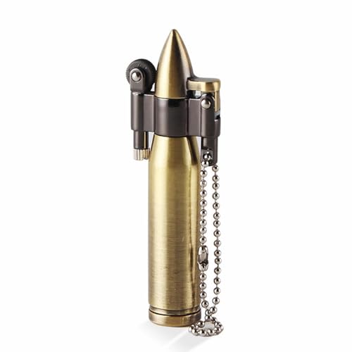 Encendedor Vintage Bala Llavero EDC Mini Impermeable miniatura 1