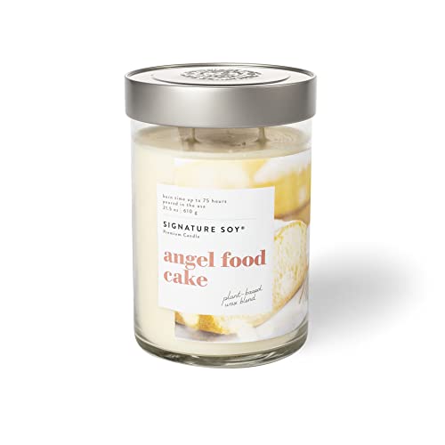Signature Soy Lidded Angel Food Cake Scented Candle, Extra Large Jar #TOP21