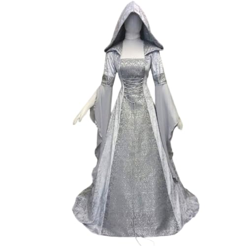 Renaissance Costume Women Corset Dress Hooded Dress Witch Costume Women - image 7