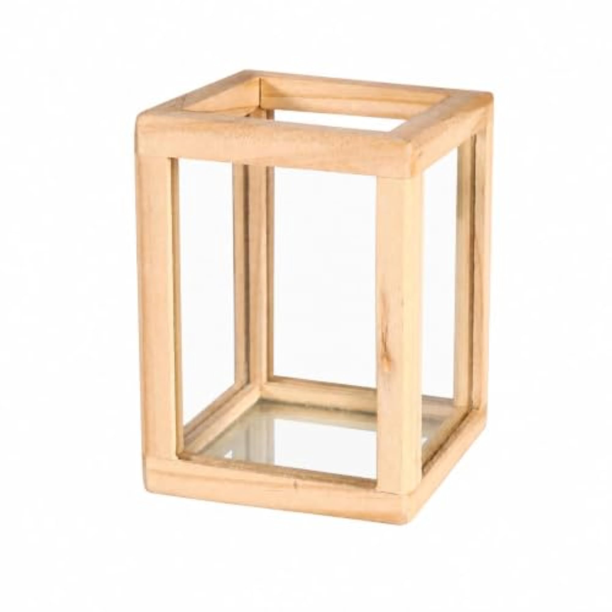 Multifunctional Rectangular Glass Side Storage Container, Decorative Organizer