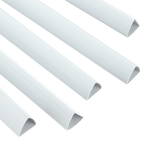 PATIKIL 10Pcs Binding Bars, 25mm Binding Bars Slide Grip 220 Sheets Capacity A4 Size Report Binder Triangle Presentation Binder for Report Cover Resume, White