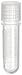 Wheaton W985850 Polypropylene 2mL CryoElite Cryogenic Round Bottom Vial, with Writing Patch and External Threaded Natural Cap (Case of 1000)